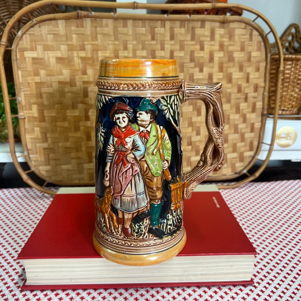 Vintage napcoware stein mug decor retro